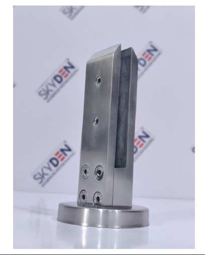 SS (304) Spigot 6” for Balcony Glass Railing, Premium Stainless Steel Glass Mounting Support for Modern Balcony Projects, Corrosion Resistant Finish and Secure Installation